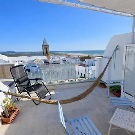 Patio De La Luna Conil Con Vistas Al Mar Коніль-де-ла-Фронтера