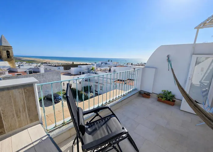 Patio De La Luna Conil Con Vistas Al Mar Коніль-де-ла-Фронтера
